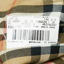Pre Owned Burberry Vintage Burgundy Quilted Jacket M