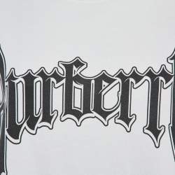 Pre Owned Burberry Logo Print Cotton Oversized T-Shirt S