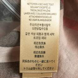 مملوكة مسبقًا Burberry Pink Plaid Cotton Puff Sleeves Ruffled Button Front Top S