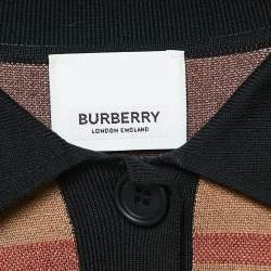 مملوكة مسب قًا Burberry Beige Plaid Jersey Short Sleeve Polo T-Shirt XS