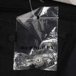 Burberry Black Stretch Cotton Blend Flared Pants L