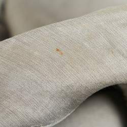 مملوكة مسبقًا Burberry Grey Cotton Blend Ostrich Feather Fringed Short Dress S