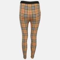 Burberry Brown Novacheck Print Jersey Belvoir Leggings XS