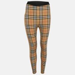 Burberry Brown Novacheck Print Jersey Belvoir Leggings XS