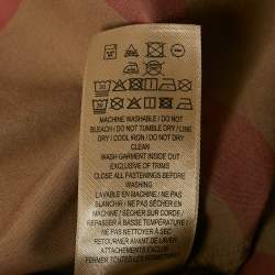 مملوكة مسبقًا Burberry Brown Tartan Check Cotton Button Front Shirt M