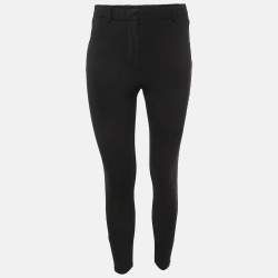 Burberry Black Jersey Skinny Fit Trousers XS