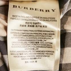 Pre Owned Burberry Beige Gabardine Trench Coat M