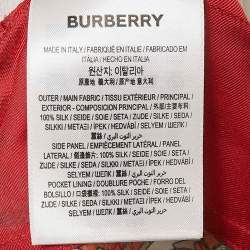 مملوكة مسبقًا Burberry Orange TB Monogram Silk Wide-Leg Pants M