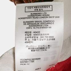 مملوكة مسبقًا Burberry Orange TB Monogram Silk Wide-Leg Pants M