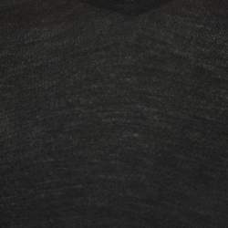 Pre Owned Burberry Black Modal Jersey Layered T-Shirt M