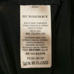 Pre Owned Burberry Black Modal Jersey Layered T-Shirt M