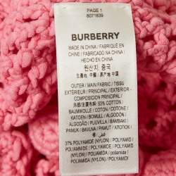 Burberry Pink Crochet Belted Tank Dress L