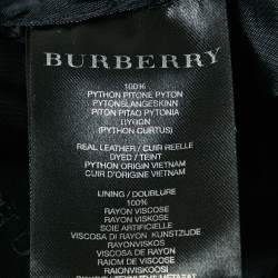 Burberry Prorsum Studded Python Leather Moto Jacket M