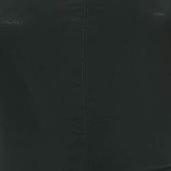 Pre Owned Burberry Black Jersey Ruched Bodycon Dress S