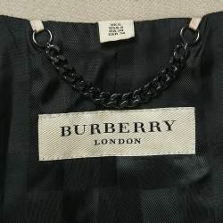 Burberry Beige Gabardine Duffle Jacket S