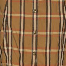 Burberry Brown Check Cotton Dress M