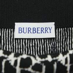 Burberry Black Jacquard Knit B-Charm Mini Skirt XS