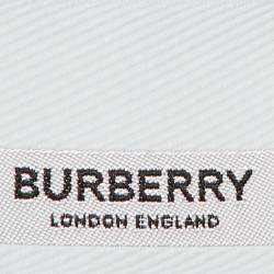Burberry Black Cotton Check Paneled Oversized T-Shirt S
