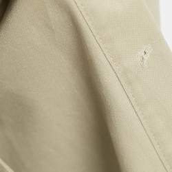 Burberrys' Vintage Beige Cotton Double Breasted Belted Trench Coat XL