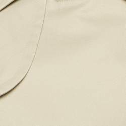 Burberrys' Vintage Beige Cotton Double Breasted Belted Trench Coat XL