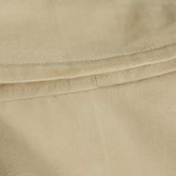 Burberrys' Vintage Beige Cotton Double Breasted Belted Trench Coat XL