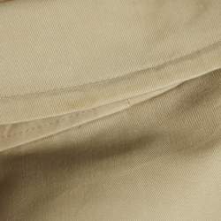 Burberrys' Vintage Beige Cotton Double Breasted Belted Trench Coat XL