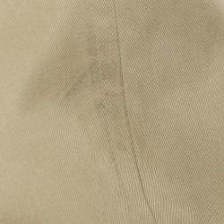 Pre Owned Burberrys' Vintage Beige Cotton Double Breasted Belted Trench Coat L