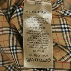Burberry Brown Vintage Check Cotton Belted Mini Dress S