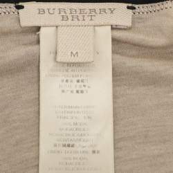 Burberry Black Modal Reversible Open Front Cardigan M
