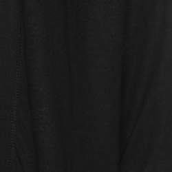 Burberry Black Modal Reversible Open Front Cardigan M