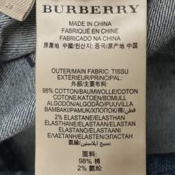 Burberry Blue Denim Ripped Detail Skinny Jeans M