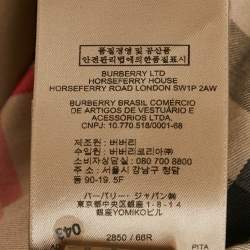 Pre Owned Burberry Beige Gabardine The Kensington Trench Coat S