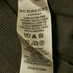 Burberry Brown Wool Buttoned Cardigan S
