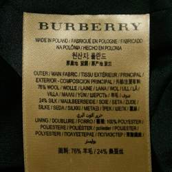 Pre Owned Burberry Black Wool Pocket Detail Sleeveless Tunic Top M