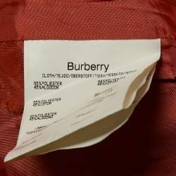 Burberry Brown Floral Jacquard and Velvet Collar Jacket L