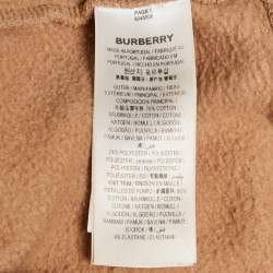Burberry Beige Vintage Check Patterned Cotton Hoodie XS