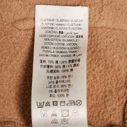 Burberry Beige Vintage Check Patterned Cotton Hoodie XS