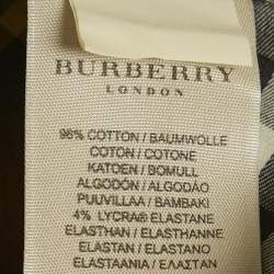 Burberry Brown Checks Cotton Long Sleeve Shirt S