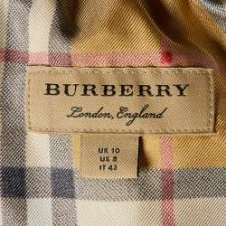 Burberry Beige Printed Nova Check Silk Joggers M