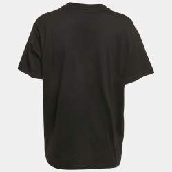 Burberry Black Carrick Checks Jersey T-Shirt S