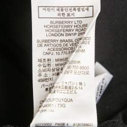 Burberry Black Carrick Checks Jersey T-Shirt S