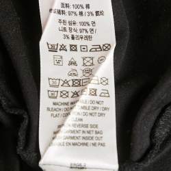 Burberry Black Carrick Checks Jersey T-Shirt S