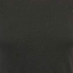 Burberry Black Stretch Cotton Cuffed Sleeve T-Shirt XS 