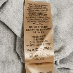 Burberry Grey Cotton Pique Polo T-Shirt L
