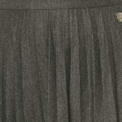 Burberry Black Jersey Flared Mini Skirt S