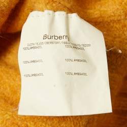 Burberry Mustard Wool Turtle Neck Long Sleeve Sweater L