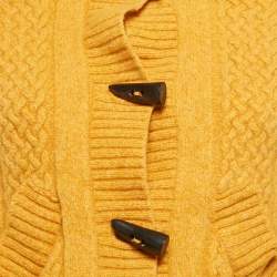 Burberry Mustard Wool Turtle Neck Long Sleeve Sweater L