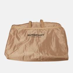 مملوكة مسبقًا Burberry Beige Gabardine Horseferry Print Coat M