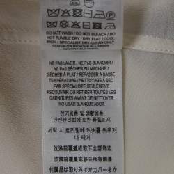 Pre Owned Burberry Natural White Button Front Annette Shirt S