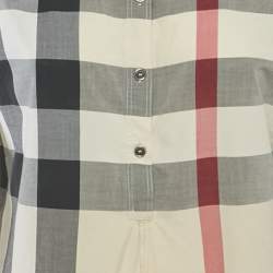 Burberry Brit Beige Checks Cotton Tunic S